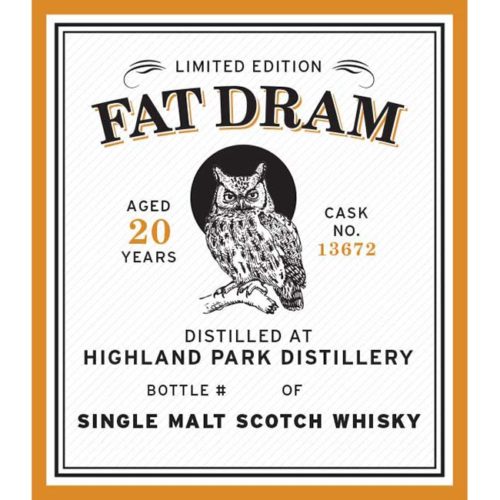 Fat Dram Highland Park - Aged 20 Years - Cask No 13672