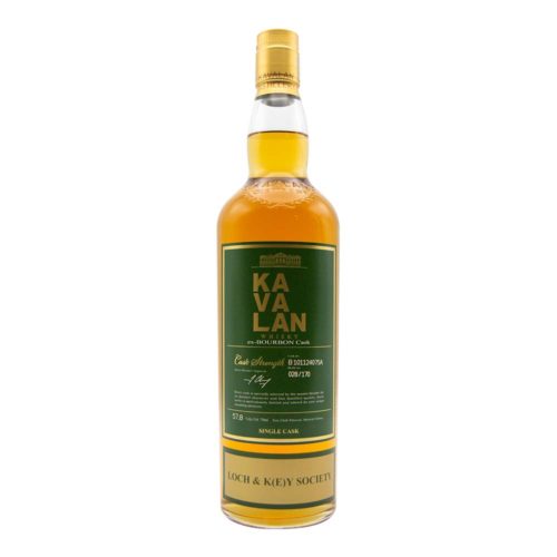 Kavalan Whisky ex-Bourbon Cask Single Cask (Cask No. B101124075A, 57.8% ABV, Selected by Loch & Key Society)