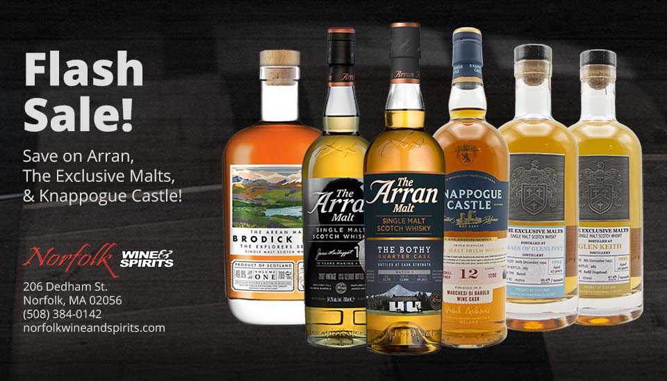 Flash Sale: Arran, The Exclusive Malts & Knappogue Castle!
