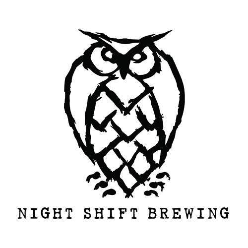 NIGHT SHIFT BREWING nightshift White Text STICKER decal craft beer brewery