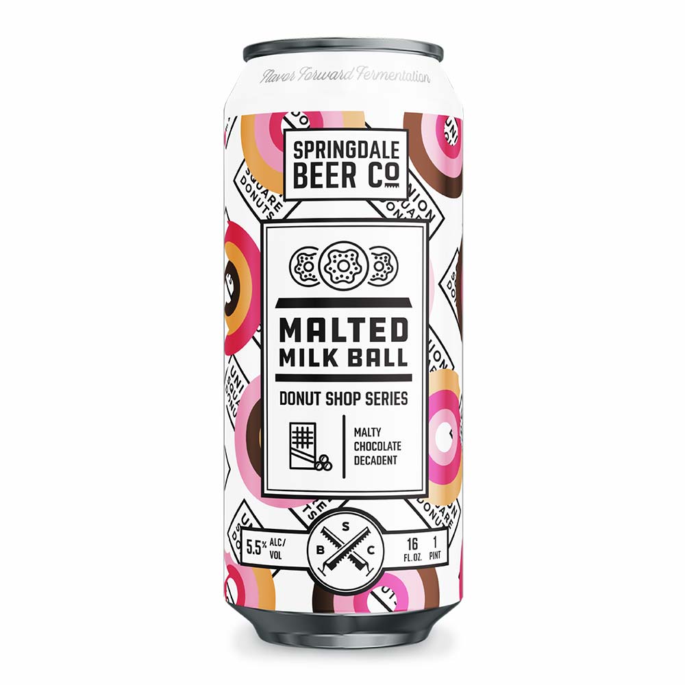 Springdale Beer Company Donut Shop Series: Malted Milk Ball (16 Oz, Canned)