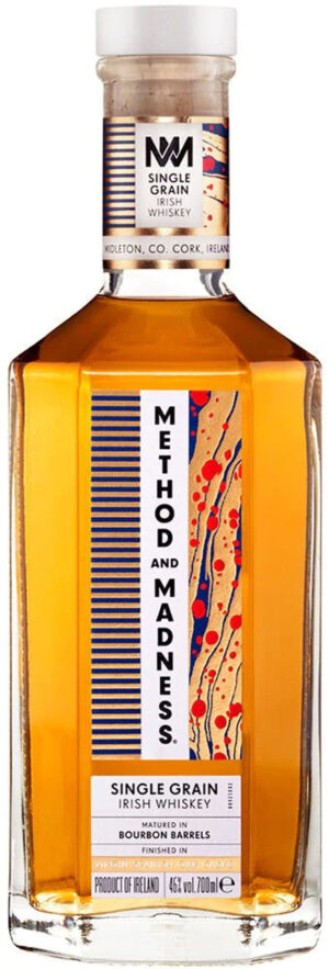 Method and Madness Single Grain Irish Whiskey (Bourbon Barrel Matured/Virgin Spanish Oak Finished)