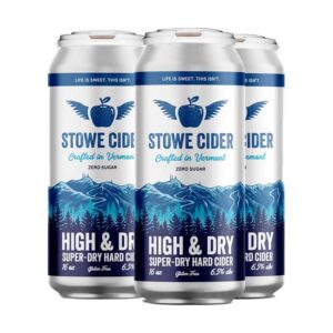 Stowe Cider High & Dry (4 Pack, 16 Oz, Canned)