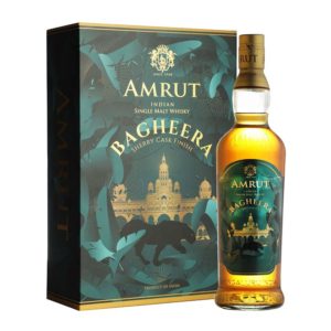 Amrut Bagheera Sherry Cask Finish Limited Release with Two Glasses