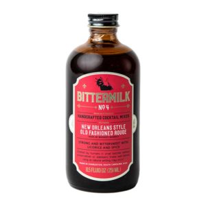 Bittermilk No. 4 - New Orleans Style Old Fashioned Rouge Non-Alcoholic Cocktail Mixer (8.5 Oz)
