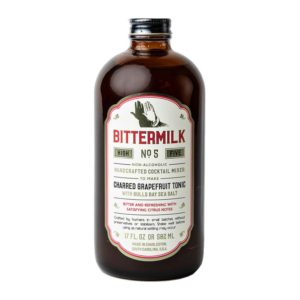 Bittermilk No. 5 - Charred Grapefruit Tonic with Bulls Bay Sea Salt Non-Alcoholic Cocktail Mixer (17 Oz)