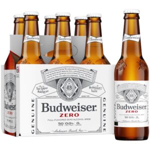 Budweiser Zero (6 Pack, 12 Oz, Bottled)