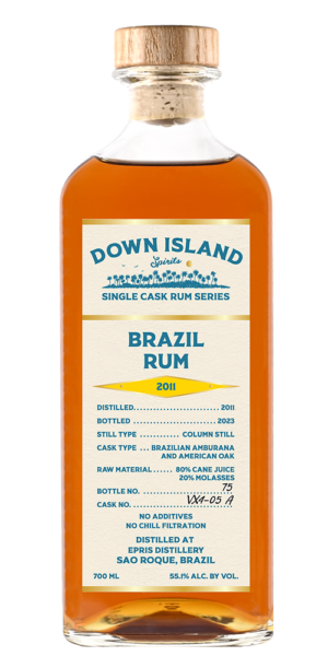 Down Island - Brazil Rum (Epris) - 2011 - 12 Year - Brazilian Amburana & American Oak