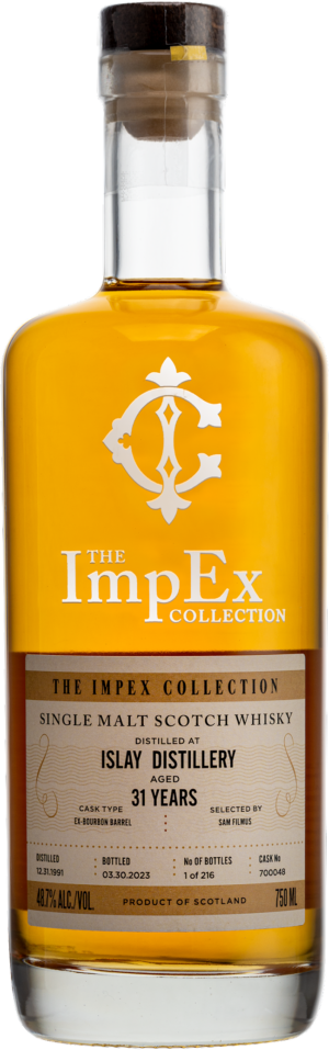 The ImpEx Collection Islay Single Malt 1991 31 yr  (750 ml)  ml 48.7% alc.
