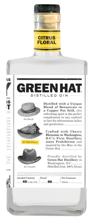 Green Hat Citrus Floral Gin