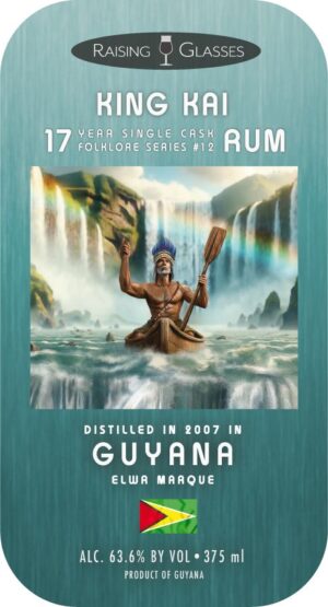 Raising Glasses - King Kai - 17 Year Rum - Distilled in Guyana (375 mL)