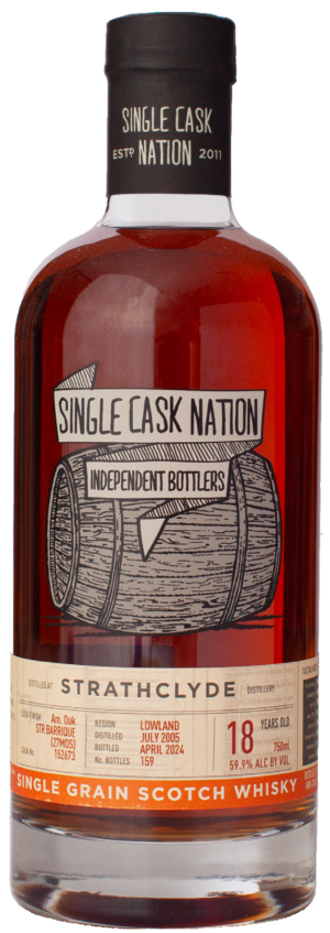 Single Cask Nation - Strathclyde - 2005 - 18 Year Old - Cask 152673 - American Oak STR Barrique (59.9% ABV)