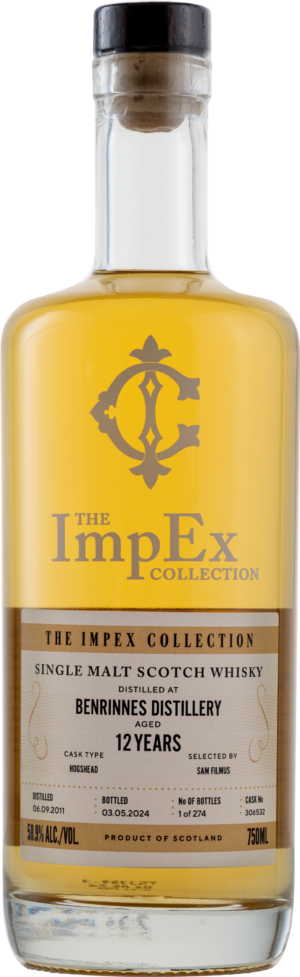 The ImpEx Collection Benrinnes 2011 12 yr Cask 306532 58.9% abv