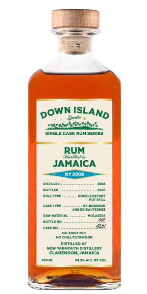 Down Island - Jamaica - New Yarmouth Distillery - 17 yo, 59.5% abv