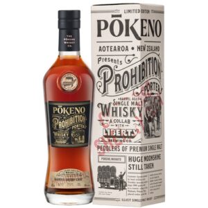 Preorder:  Pokeno Prohibition Porter Oloroso Sherry Cask Finish Single Malt Whisky (46% abv)