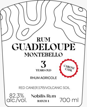Preorder: Nobilis MON-3Y – Guadeloupe Montebello 3 Year 82.5% abv (700 ml)