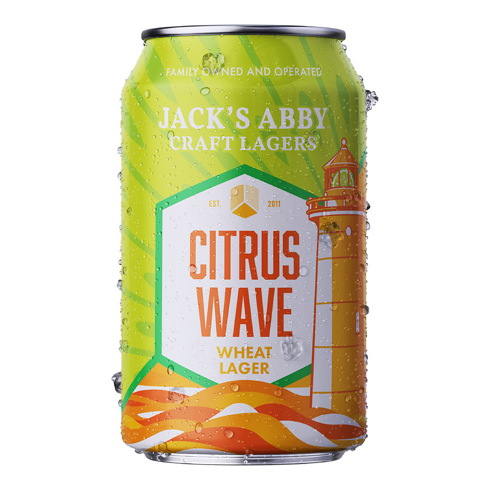 Jack's Abby Citrus Wave Wheat Lager (12 Oz Can)