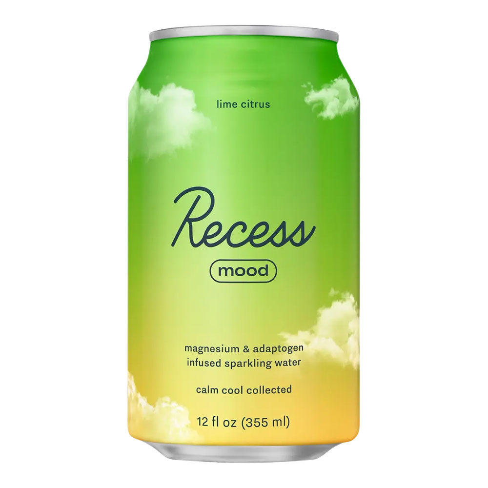 Recess Mood Lime Citrus (Single, 12 Oz, Can)