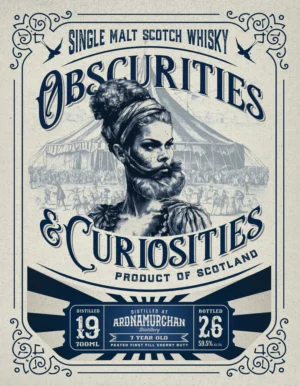 Obscurities & Curiosities – Ardnamurchan 2019 – 7 Year Old – 1st Fill Sherry – ~55% ABV
