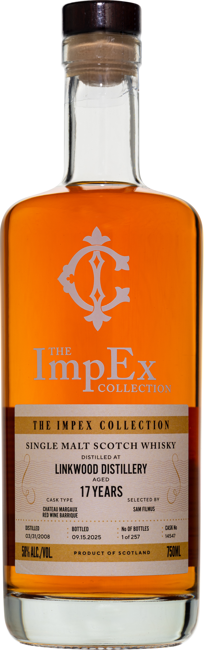 The ImpEx Collection - Linkwood 17 yo (2008), Château Margaux Red Wine Barrique #14547, 58.00% abv