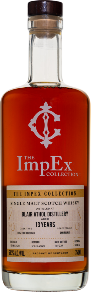 The ImpEx Collection - Blair Athol 13 yo (2011), 1st Fill Hogshead #304172, 56.30% abv