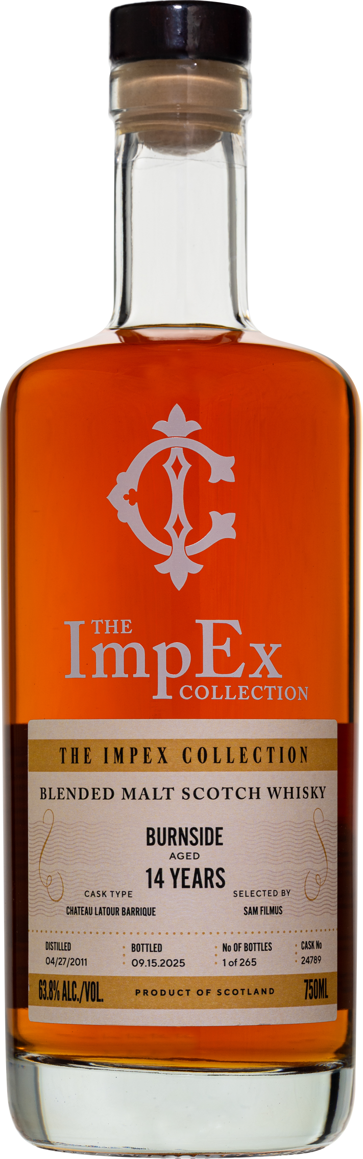 The ImpEx Collection - Burnside Blended Malt 14 yo (2011), Château Latour Barrique #24789, 63.80% abv