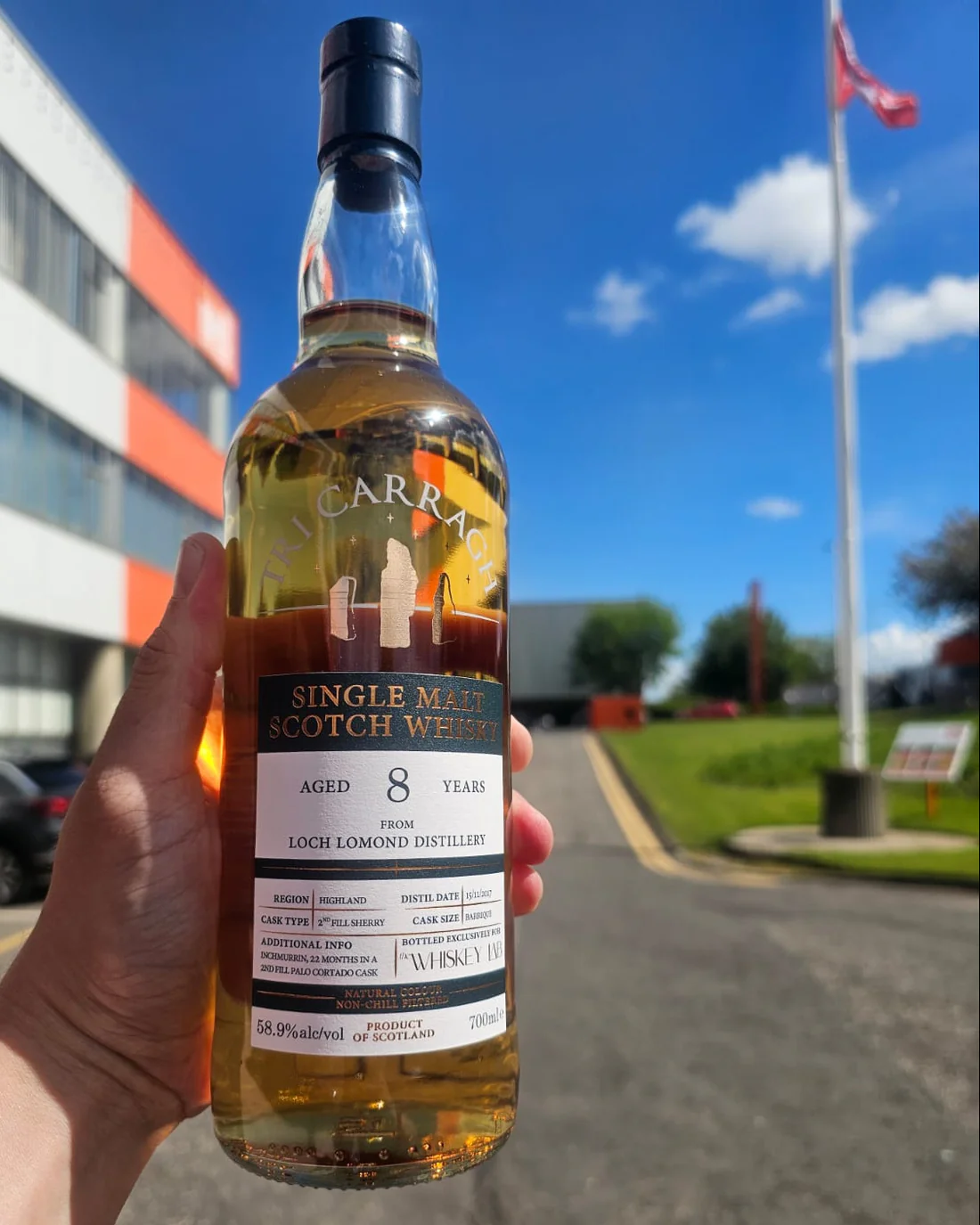 Tri Carragh – Inchmurrin – 8 Year Old – 2nd Fill Palo Cortado – 58.9% ABV