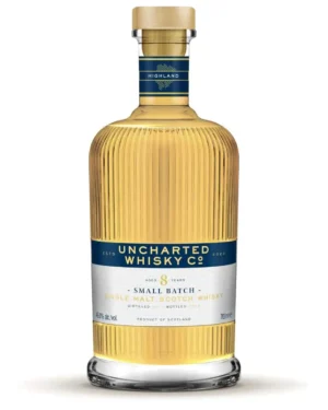 Uncharted Whisky Co – Blue Collection (Aultmore) – 8 Year Old – Refill Bourbon – Batch 1, 3 Cask Small Batch – 46.0% ABV