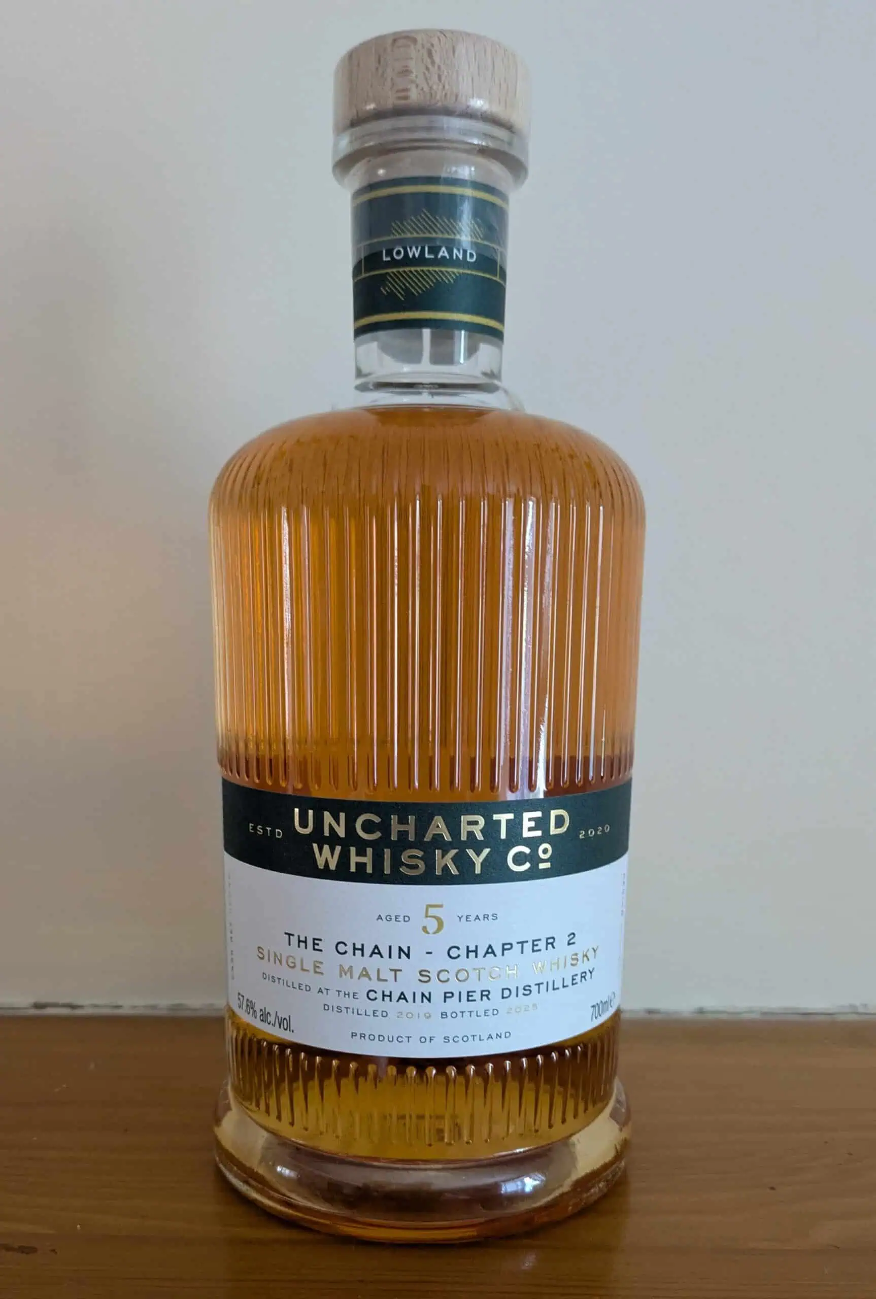 Uncharted Whisky Co – Chain Pier – 5 Year Old – 1st Fill French Red Wine – 57.6% ABV
