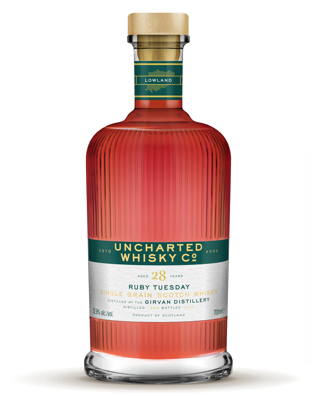 Uncharted Whisky Co – Girvan – 28 Year Old – 1st Fill Tawny Port – 52.7% ABV