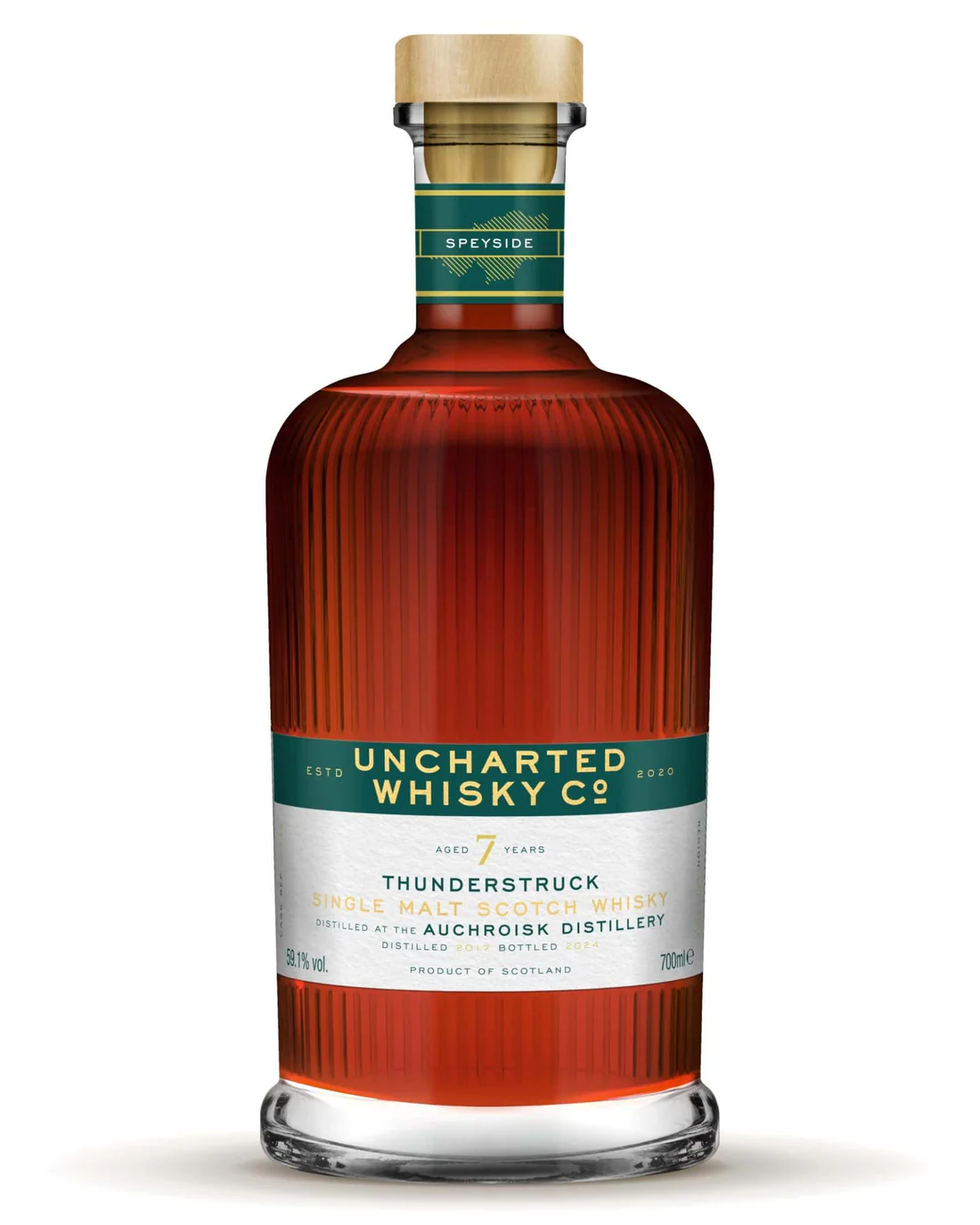 Uncharted Whisky Co – Thunderstruck (Auchroisk) – 7 Year Old – 3 Years in 1st Fill Oloroso – 59.1% ABV