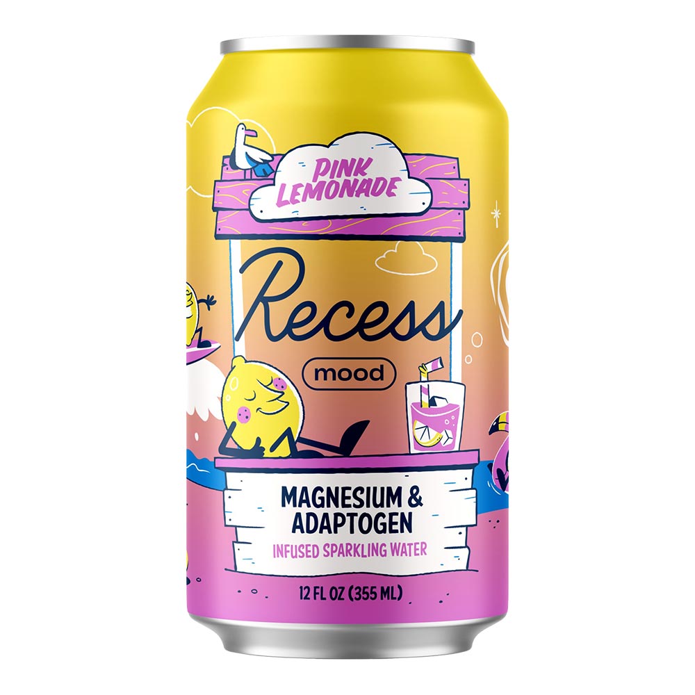 Recess Mood Pink Lemonade (Single, 12 Oz, Can)